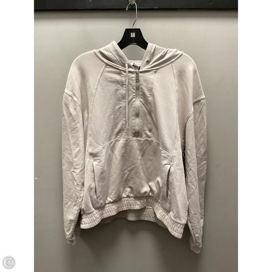Athletic Sweatshirt Hoodie By Athleta In Beige, Size: L