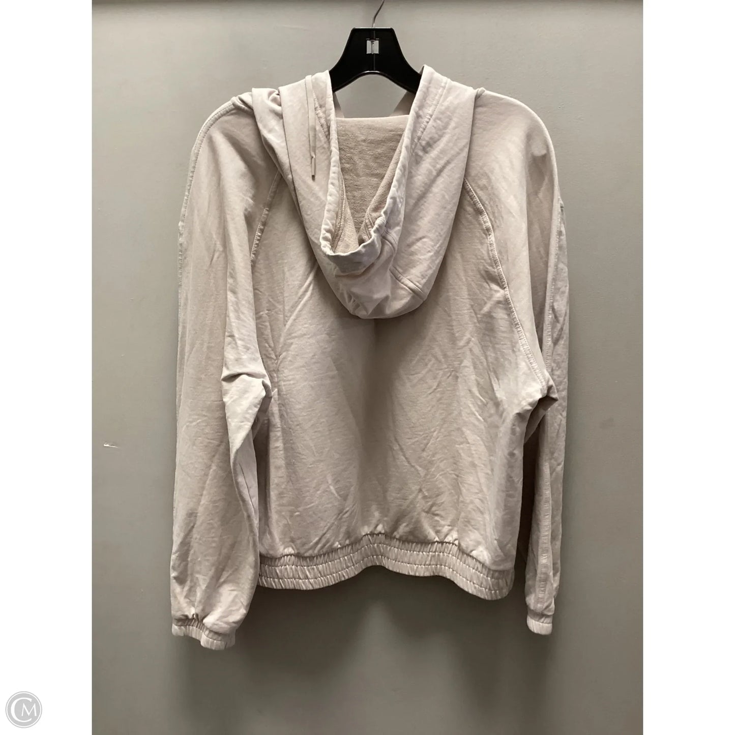 Athletic Sweatshirt Hoodie By Athleta In Beige, Size: L