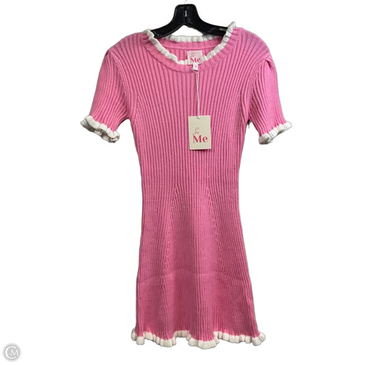 Dress Sweater By SO ME In Pink, Size: M