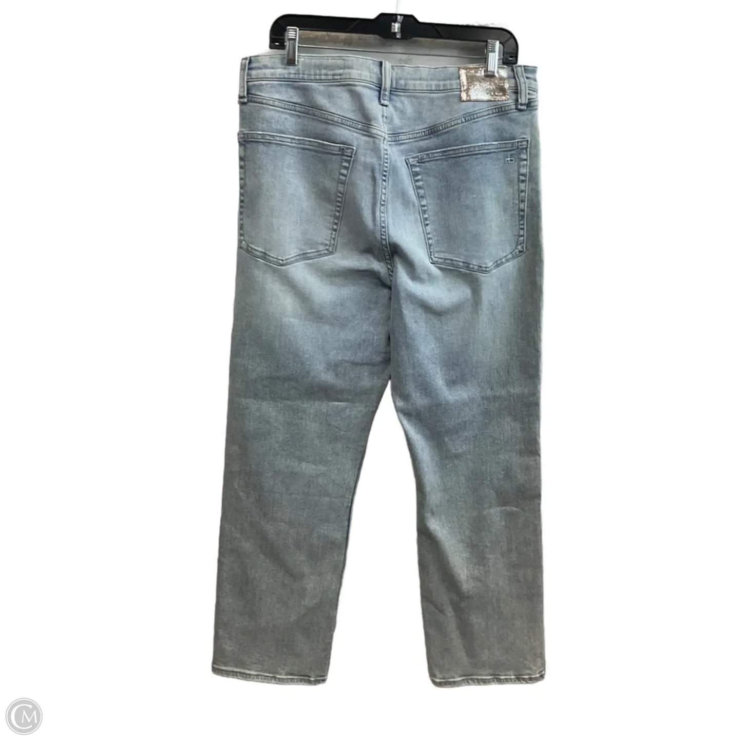 Jeans Straight By Rag And Bone In Blue Denim, Size: 14