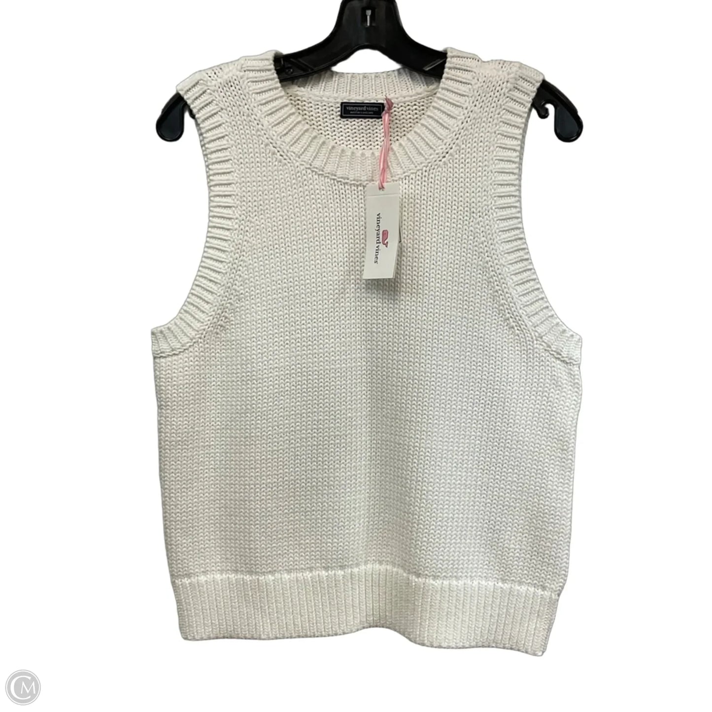 Vest Sweater By Vineyard Vines In White, Size: L