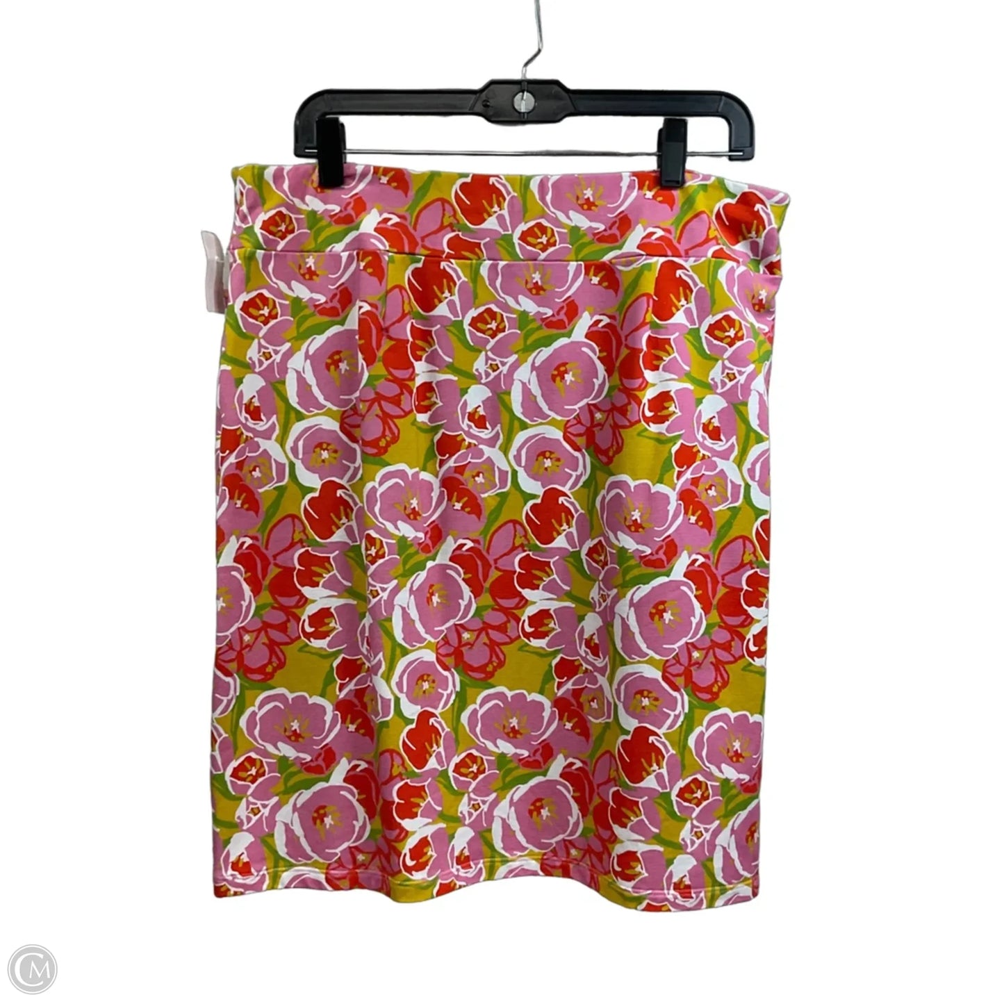 Skirt Set 2pc By LESLEY EVERS In Orange & Pink, Size: Xl / 1X