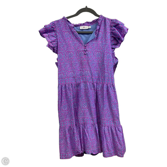 Dress Casual Short By Vineyard Vines In Purple, Size: M