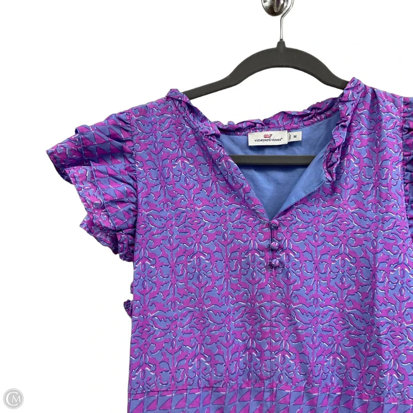 Dress Casual Short By Vineyard Vines In Purple, Size: M