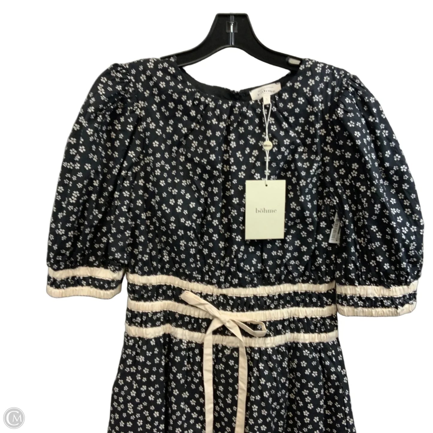 Dress Casual Maxi By Bohme In Black & Cream, Size: S