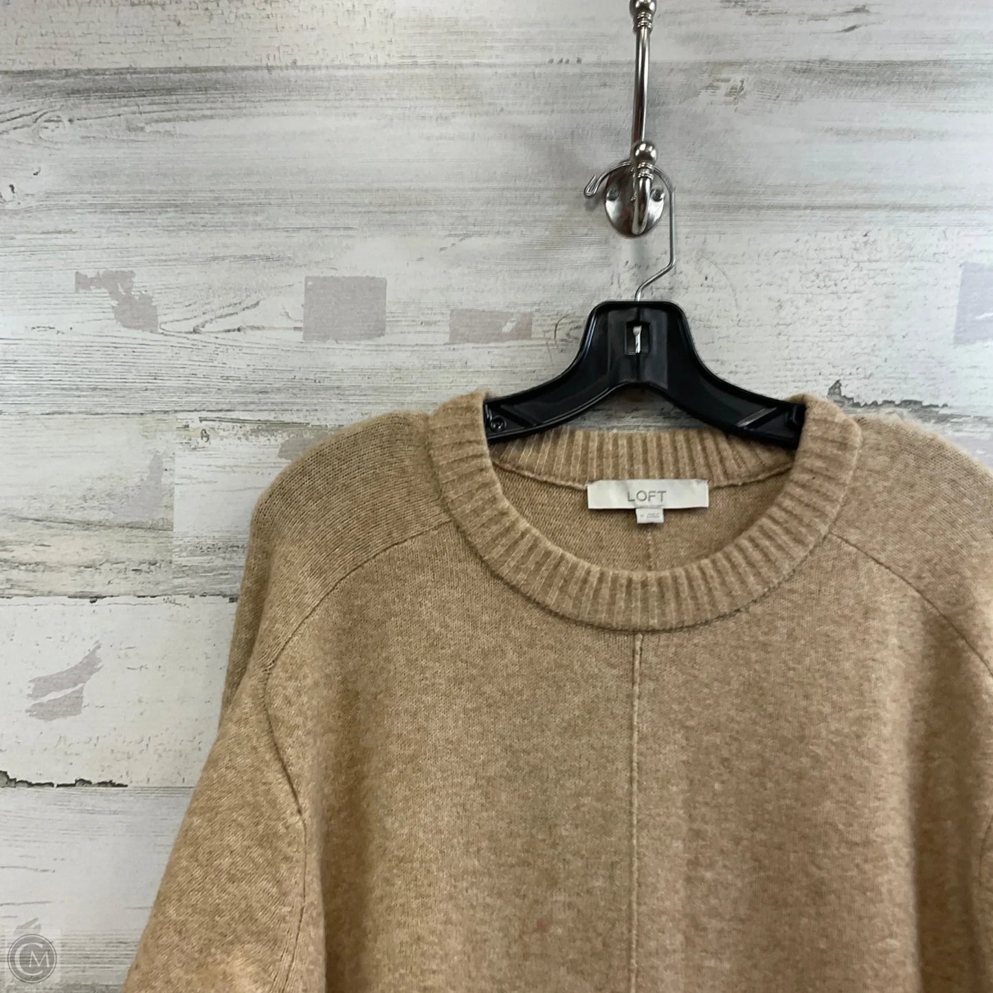 Dress Sweater By Loft In Tan, Size: M