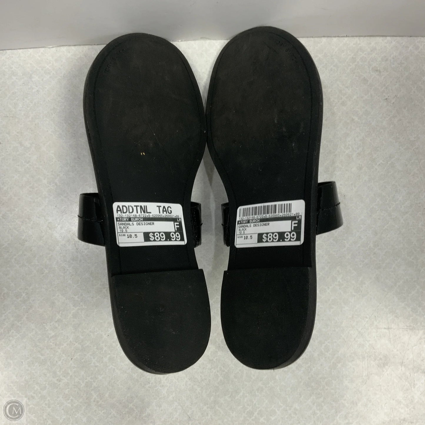 Sandals Designer By Tory Burch In Black, Size: 10.5