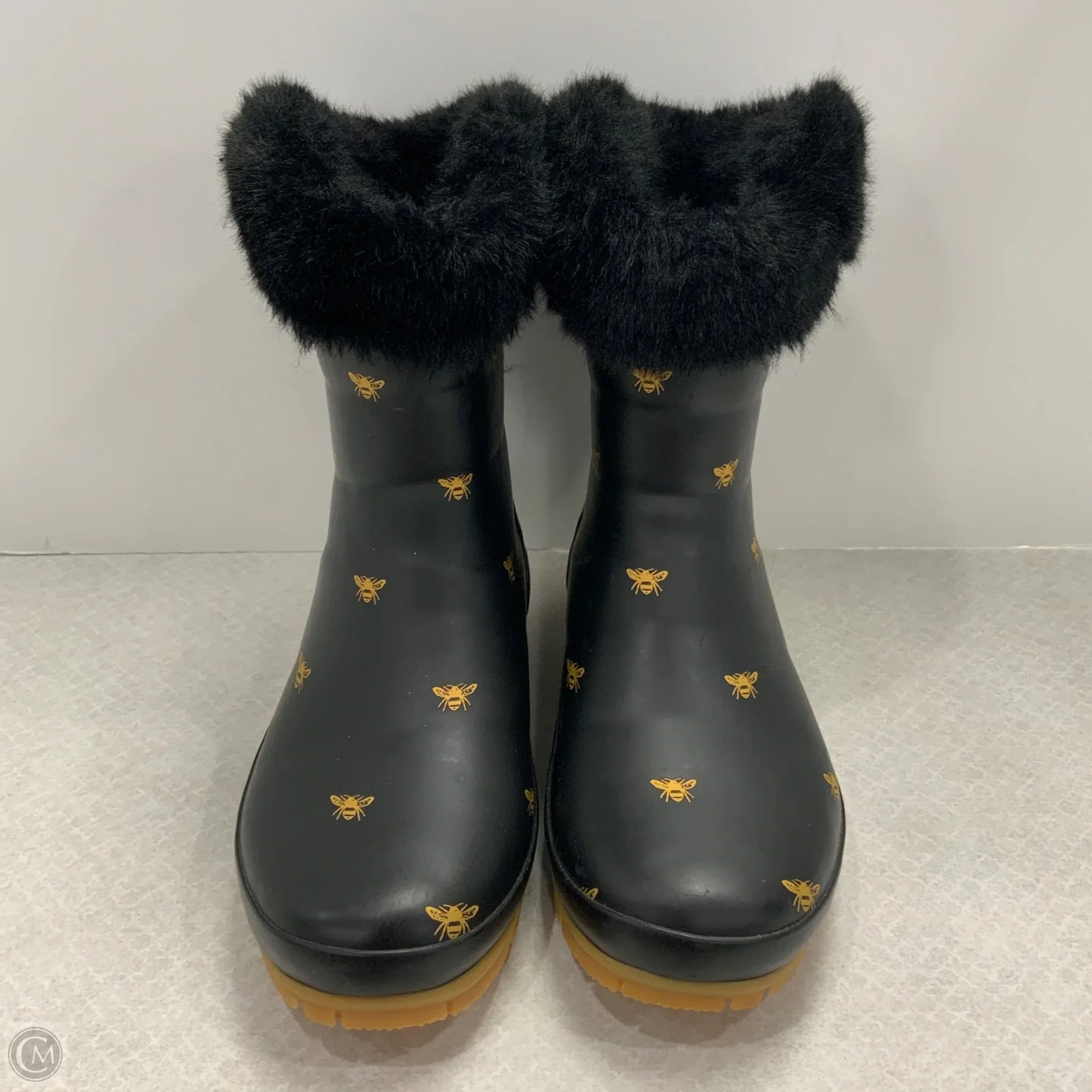 Boots Ankle Flats By Joules In Black, Size: 8