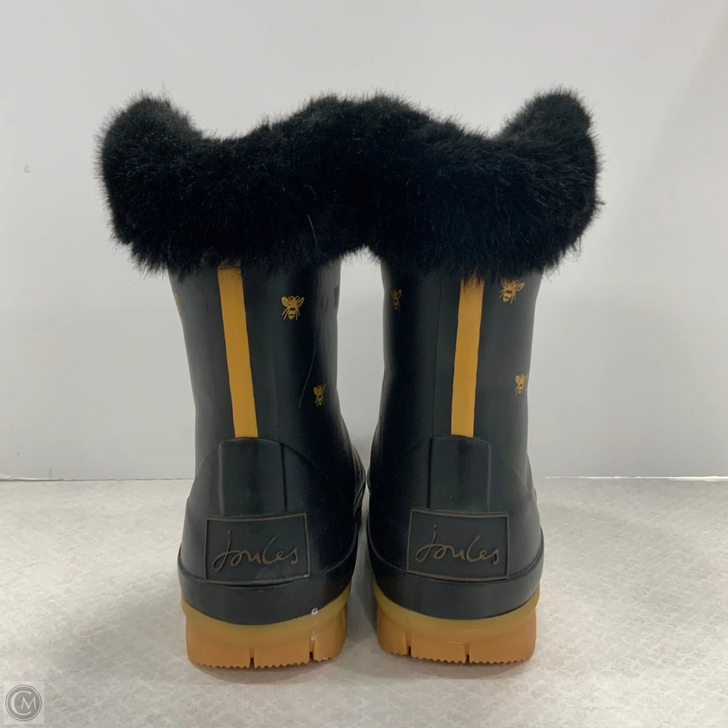 Boots Ankle Flats By Joules In Black, Size: 8