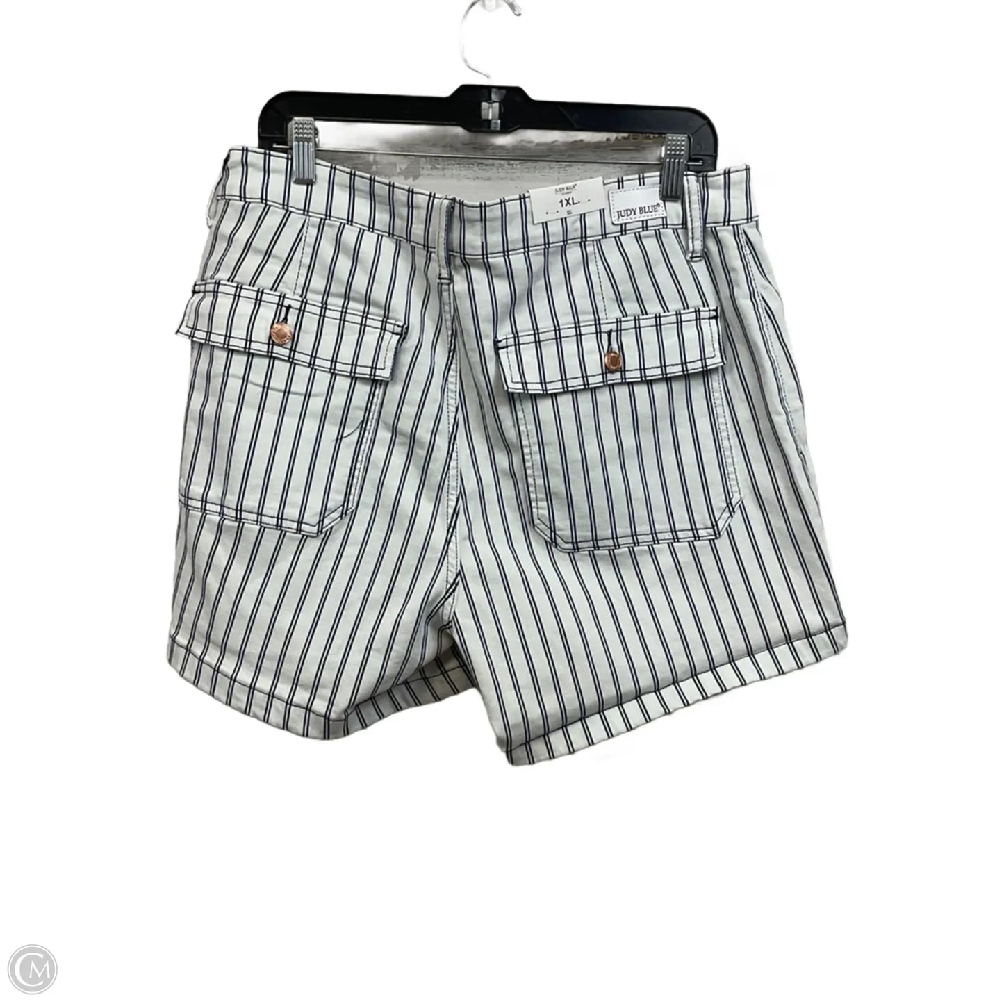 Shorts By Judy Blue In White, Size: 1x