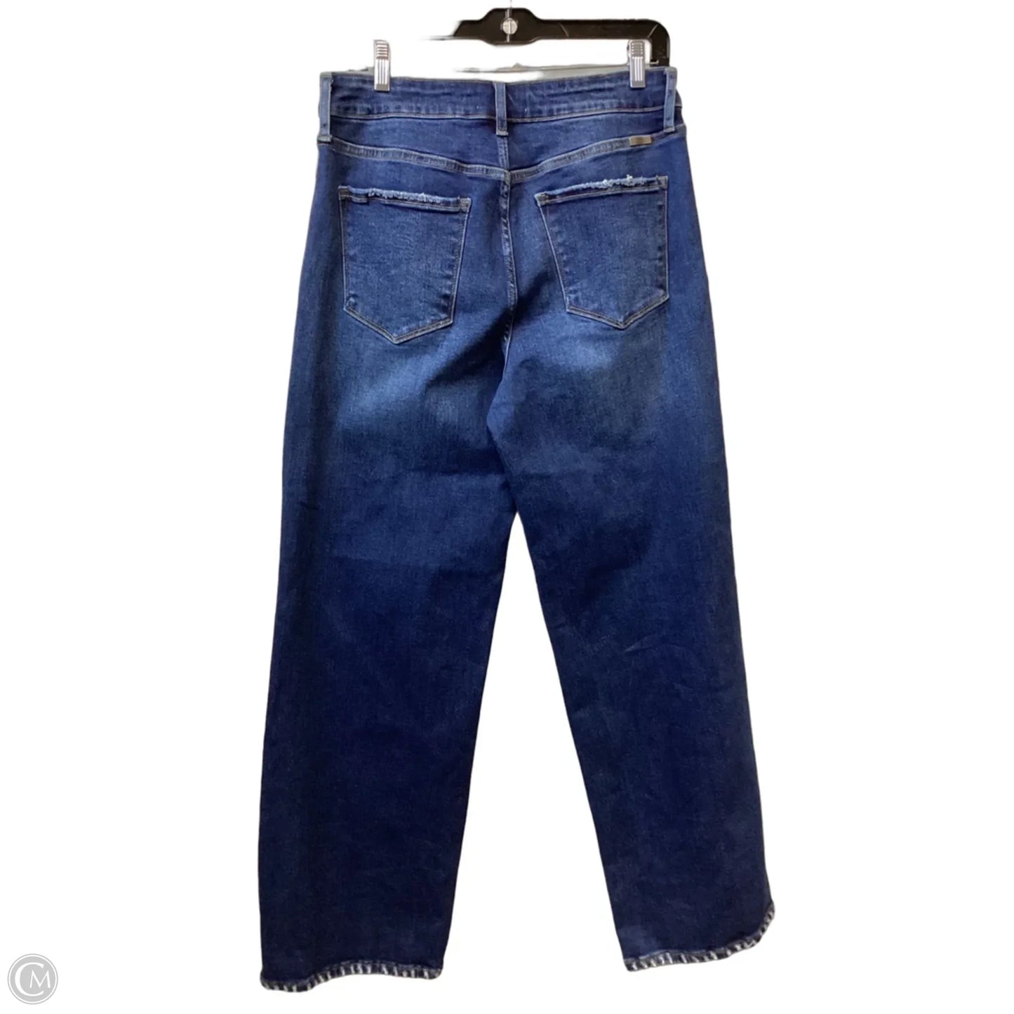 Jeans Wide Leg By Kancan In Blue Denim, Size: 12
