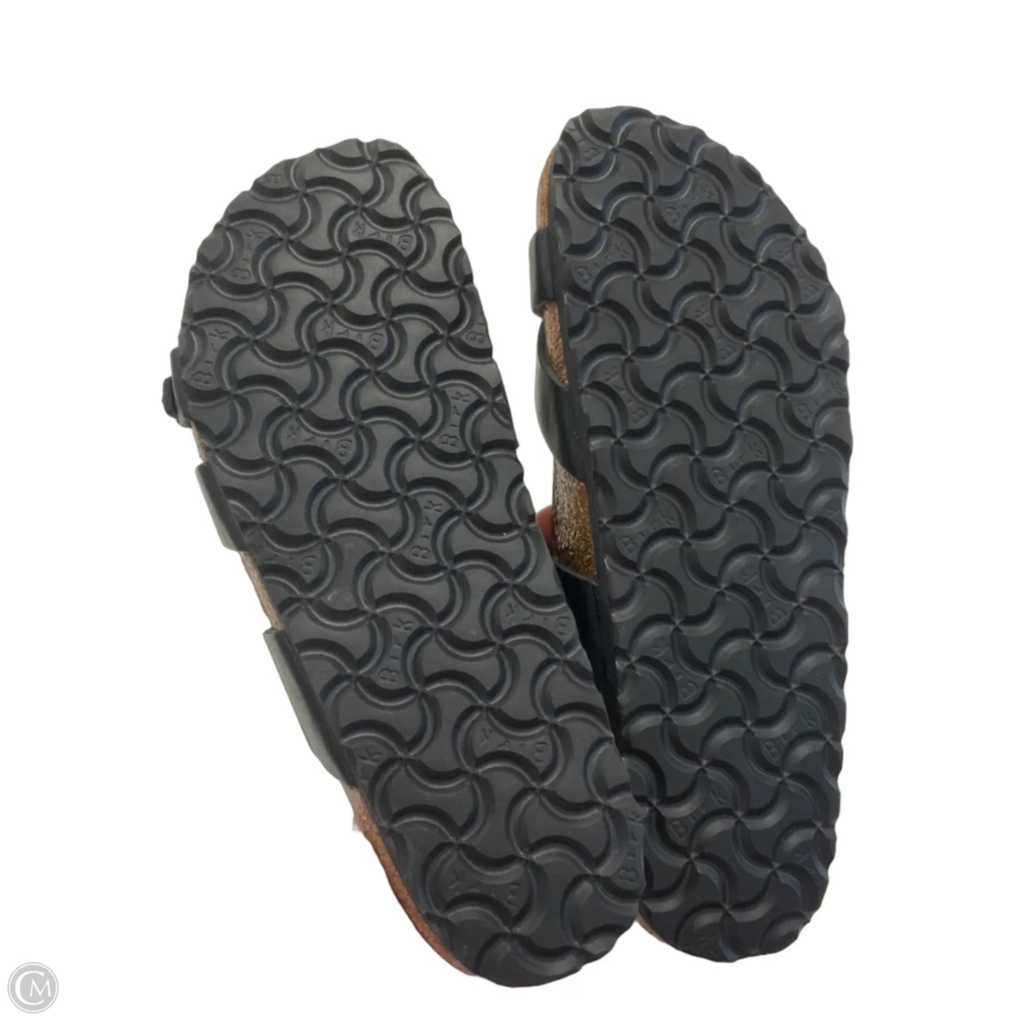Sandals Flats By Birkenstock In Black, Size: 7