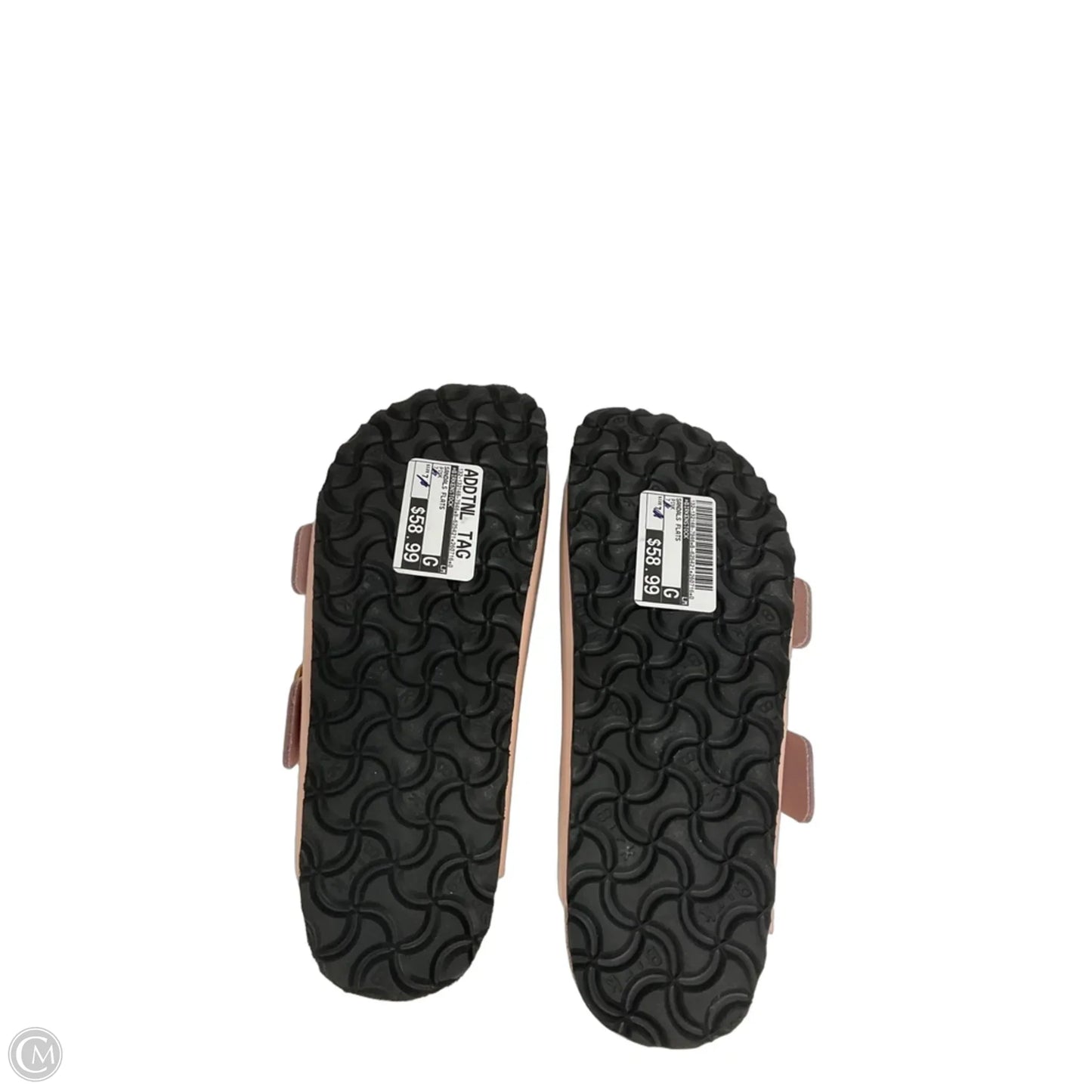 Sandals Flats By Birkenstock In Pink, Size: 7.5