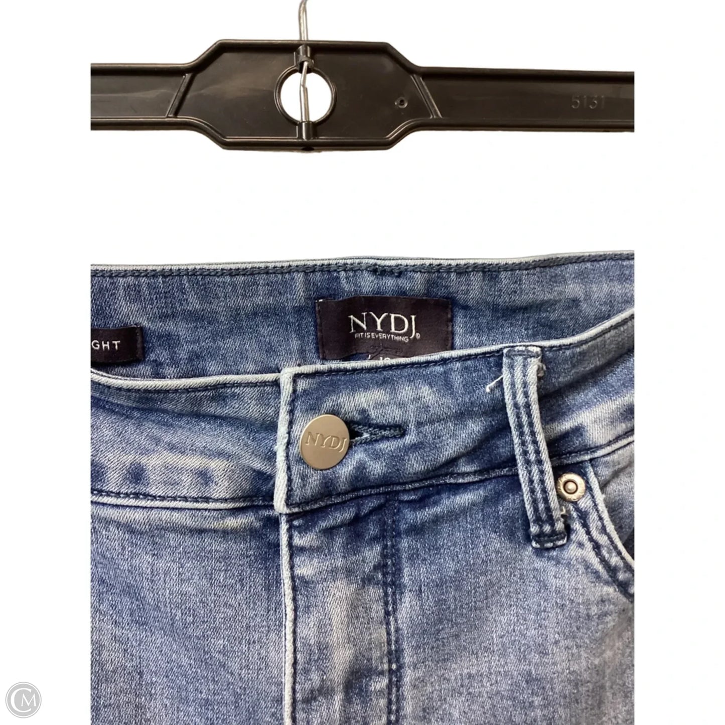 Jeans Straight By Not Your Daughters Jeans In Blue Denim, Size: 10