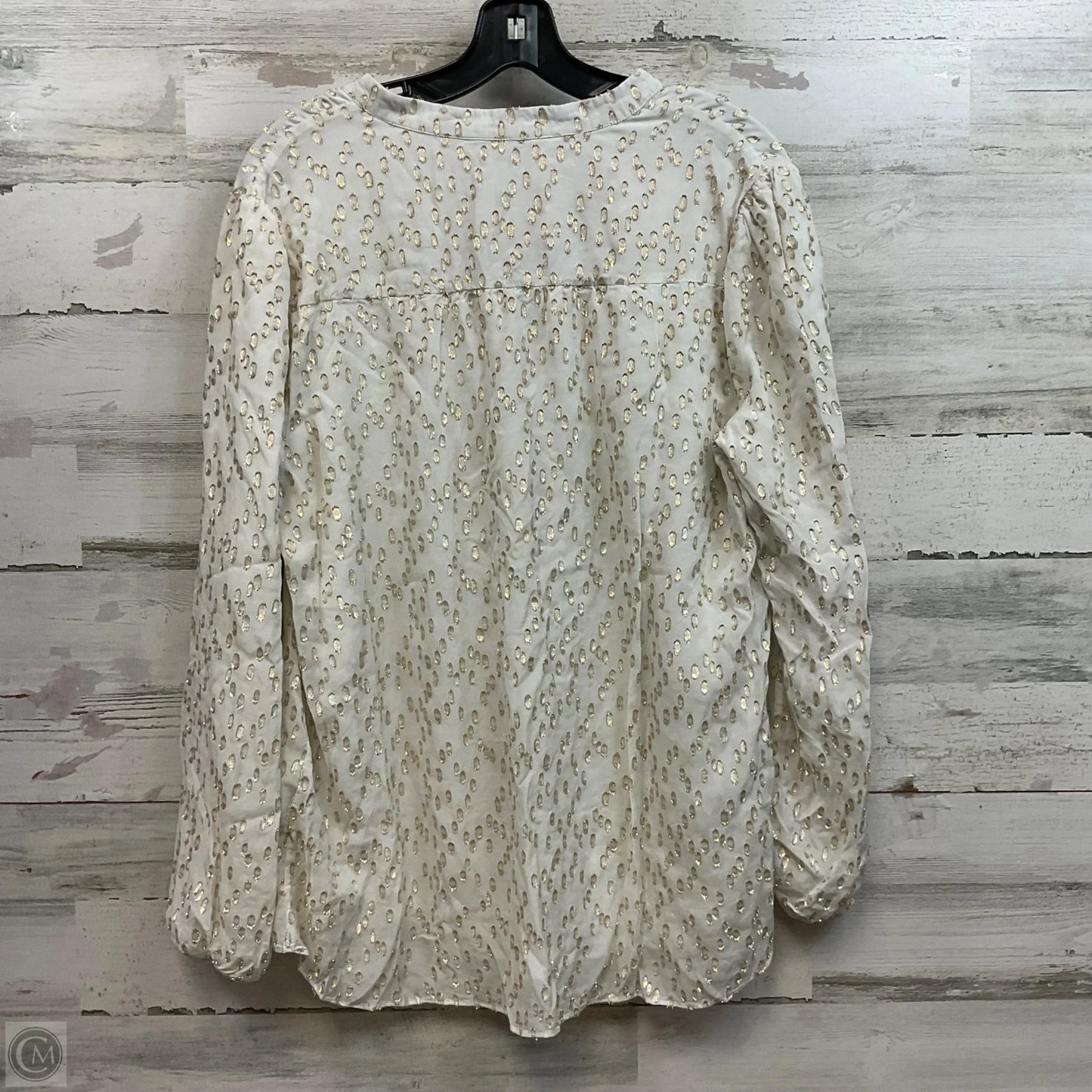 Top Long Sleeve By Soft Surroundings In Cream, Size: Xl