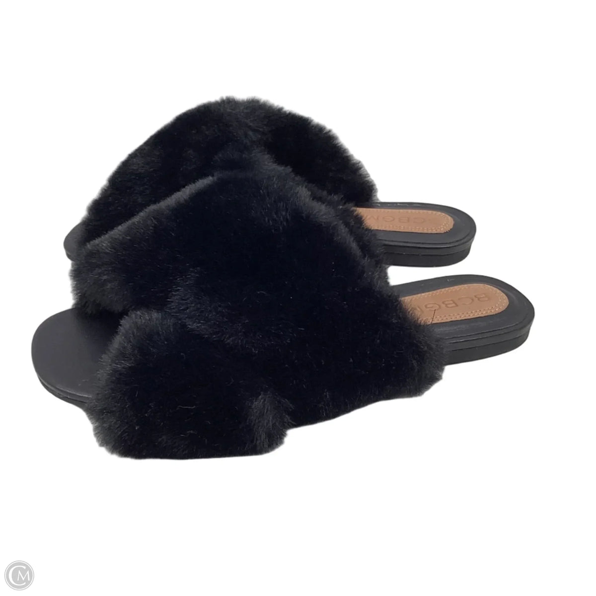 Sandals Flats By Bcbg In Black, Size: 7.5