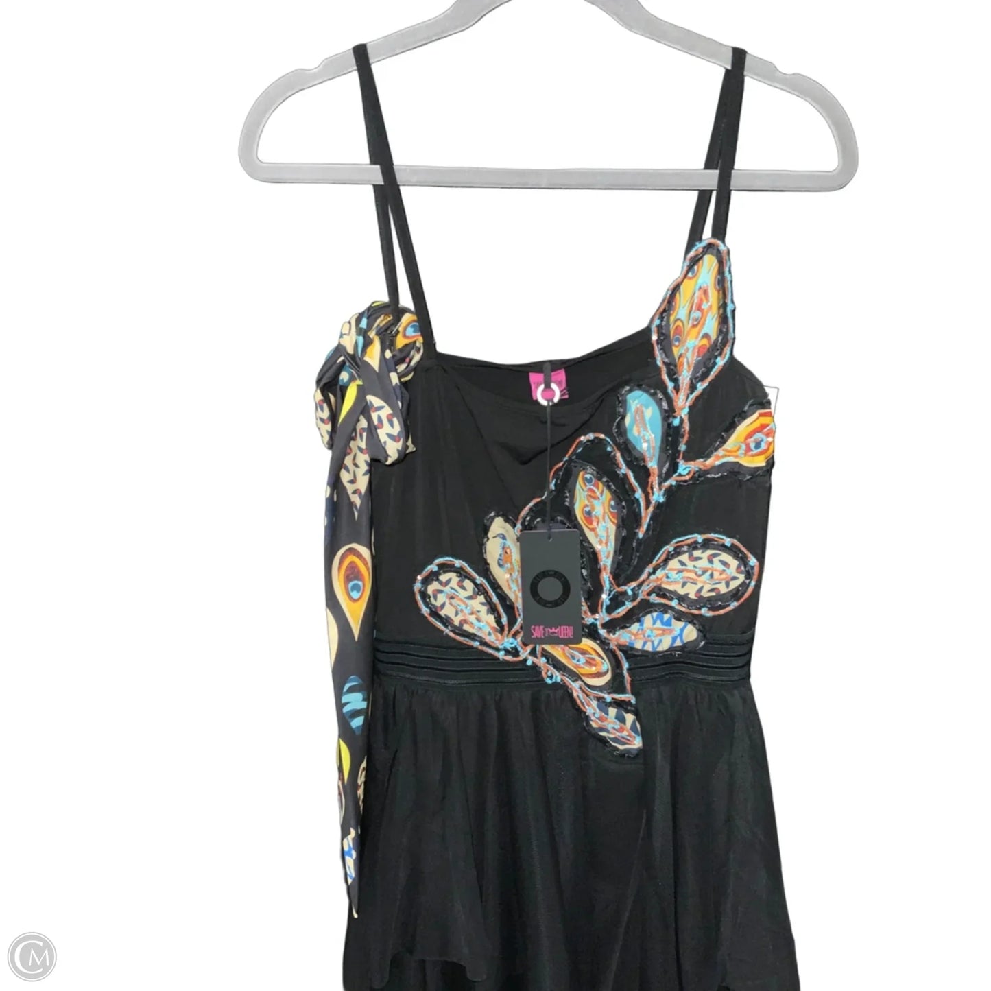 Dress Party Midi By SAVE THE QUEEN In Black, Size: Xl