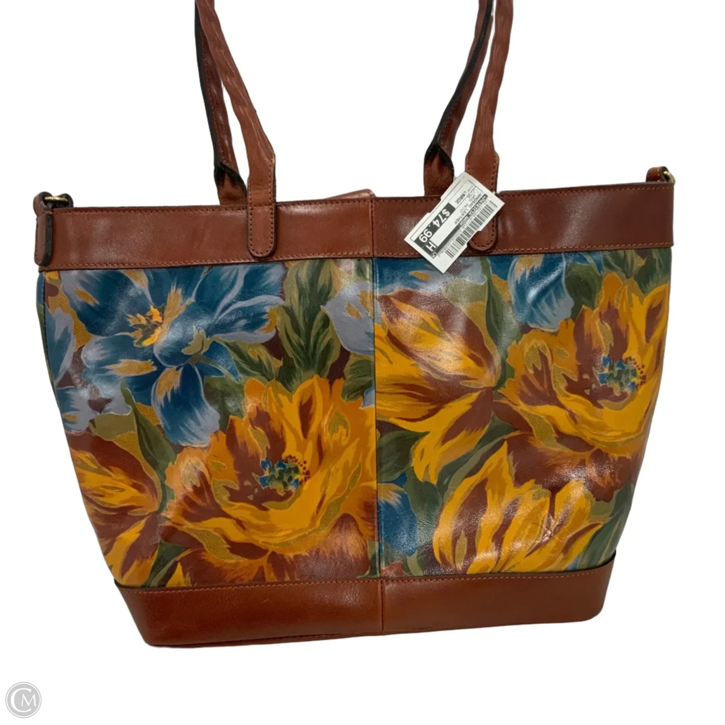 Handbag Leather By Patricia Nash, Size: Large