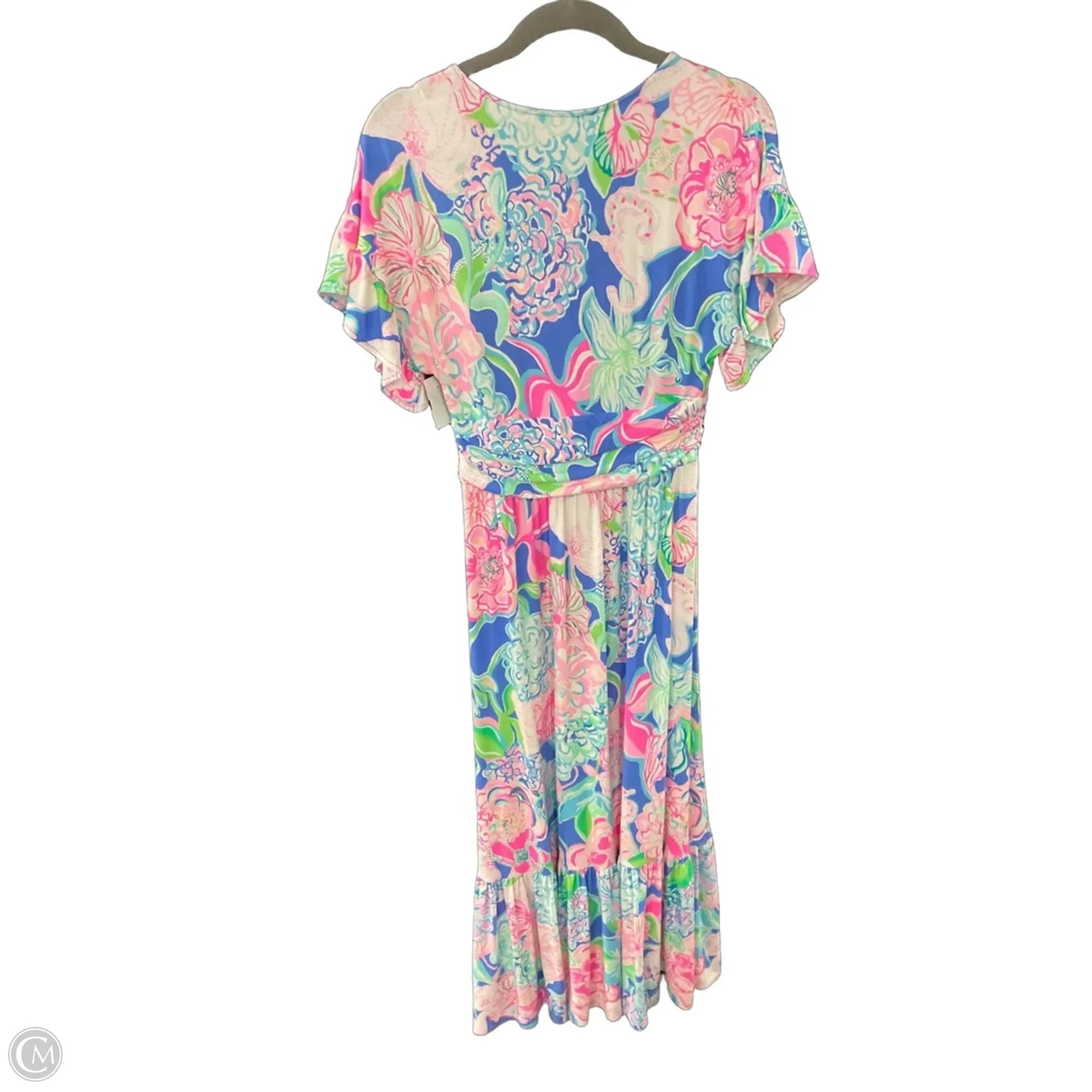 Dress Designer By Lilly Pulitzer In Pink & White, Size: S