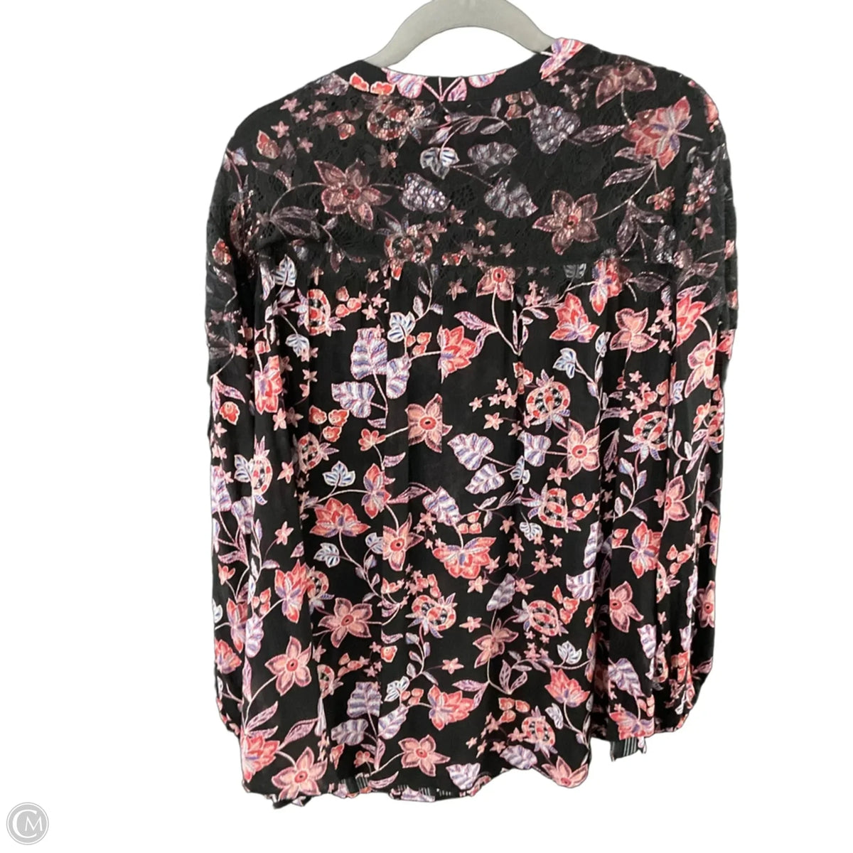 Top Long Sleeve By Democracy In Black, Size: 2x
