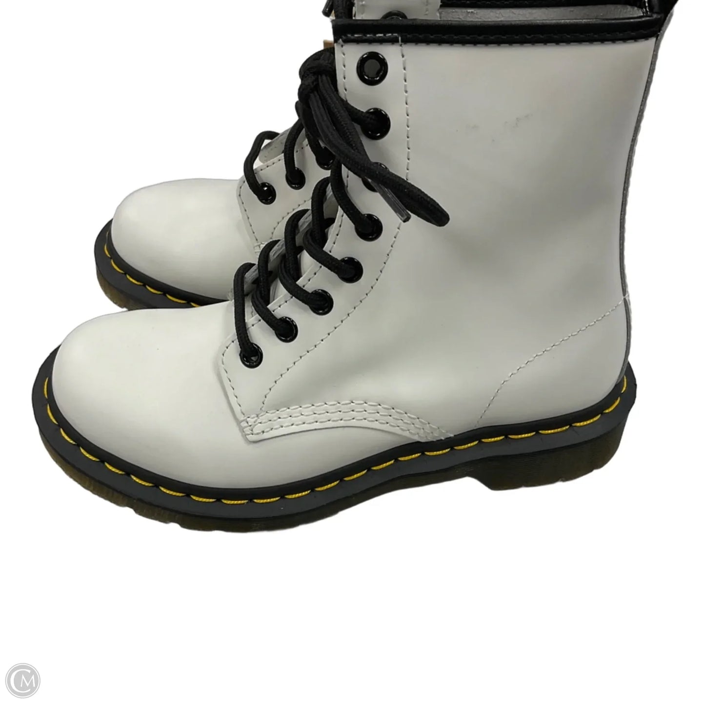 Boots Combat By Dr Martens In White, Size: 6