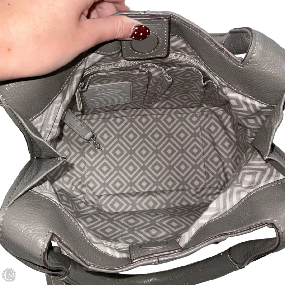 Handbag Leather By Brighton, Size: Medium
