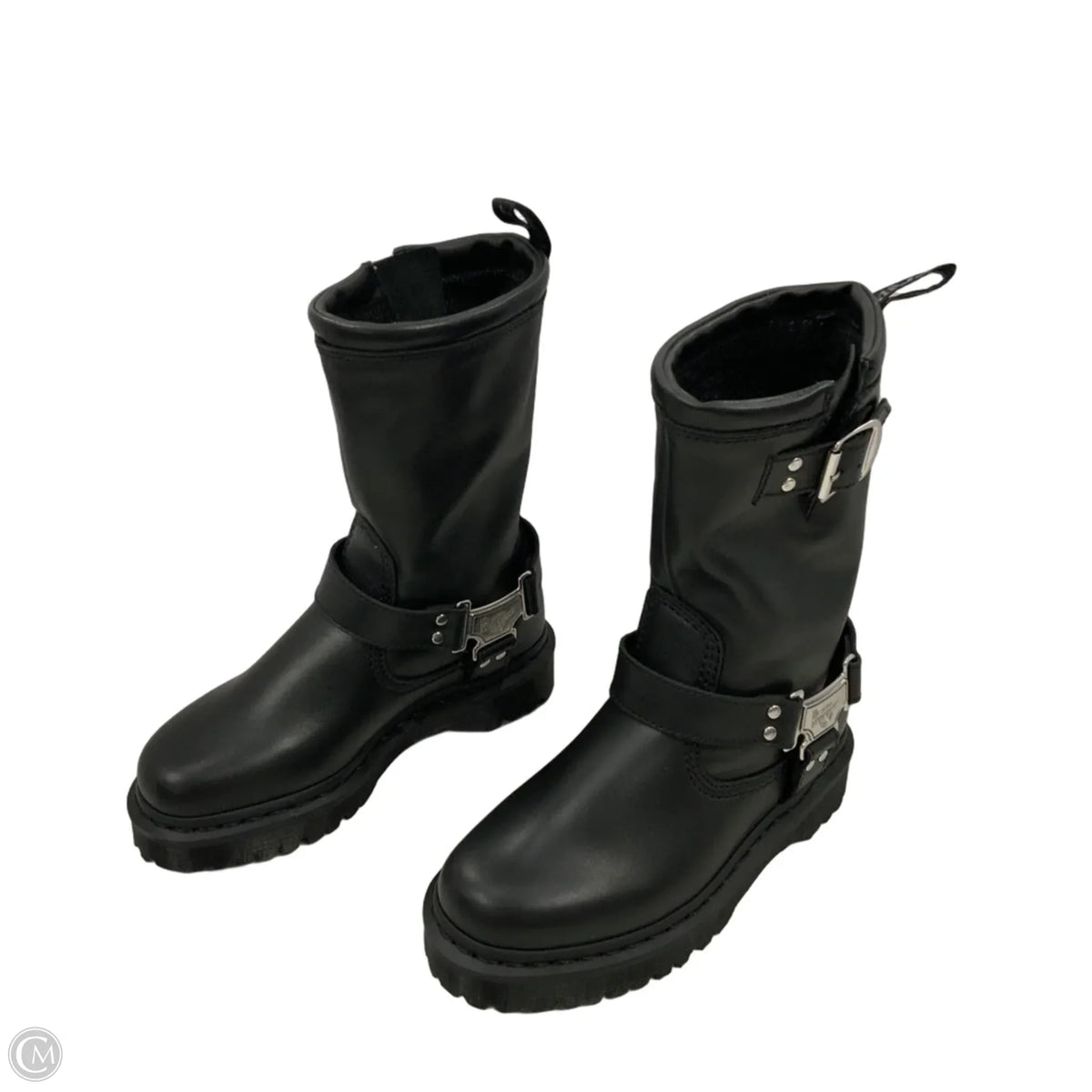 Boots Mid-calf Flats By Dr Martens In Black, Size: 6