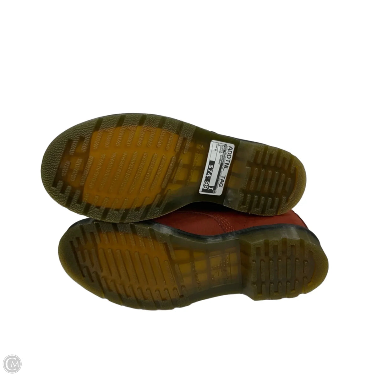 Boots Combat By Dr Martens In Red, Size: 8
