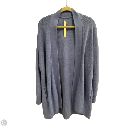 Sweater Cardigan By Lululemon In Blue, Size: M