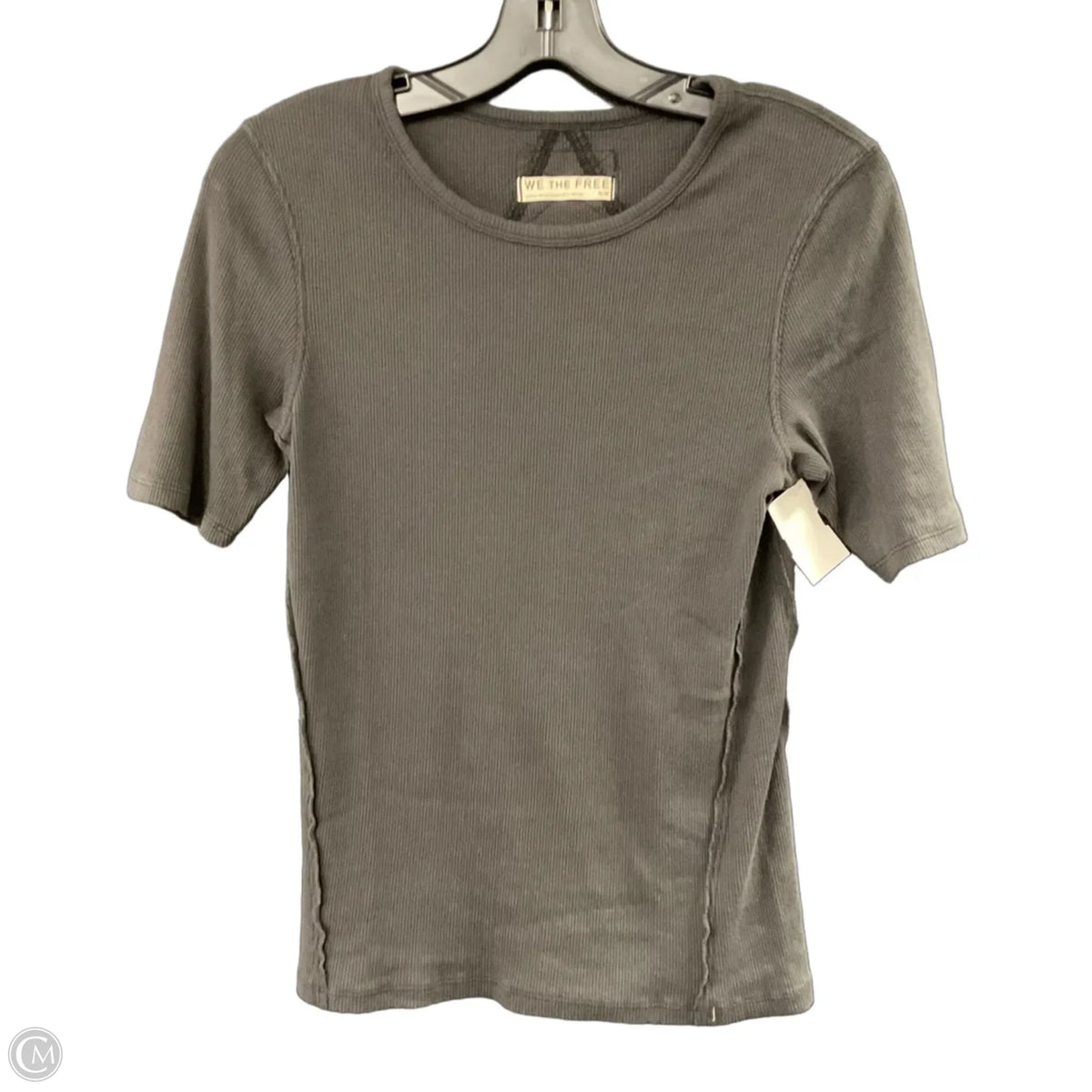 Top Short Sleeve Basic By We The Free In Grey, Size: S