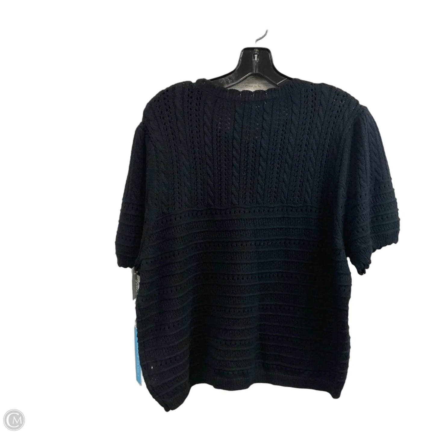 Top Short Sleeve By Draper James In Black, Size: Xxl