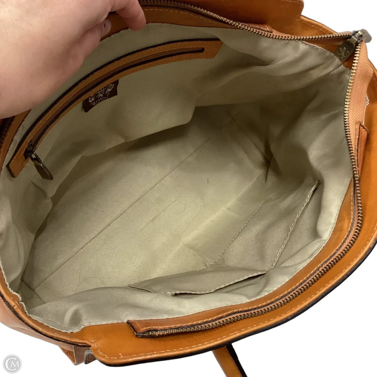 Handbag Leather By Pratesi, Size: Large