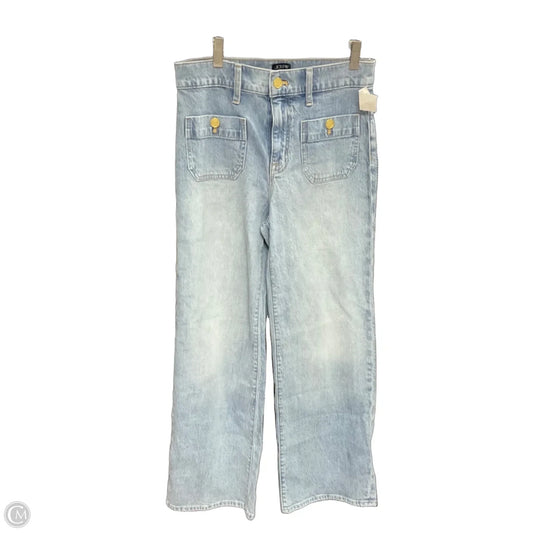 Jeans Wide Leg By J. Crew In Blue Denim, Size: 0