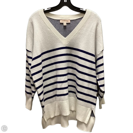 Top Long Sleeve By Philosophy In White, Size: 1x