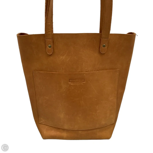Handbag Leather By Parker Clay, Size: Large