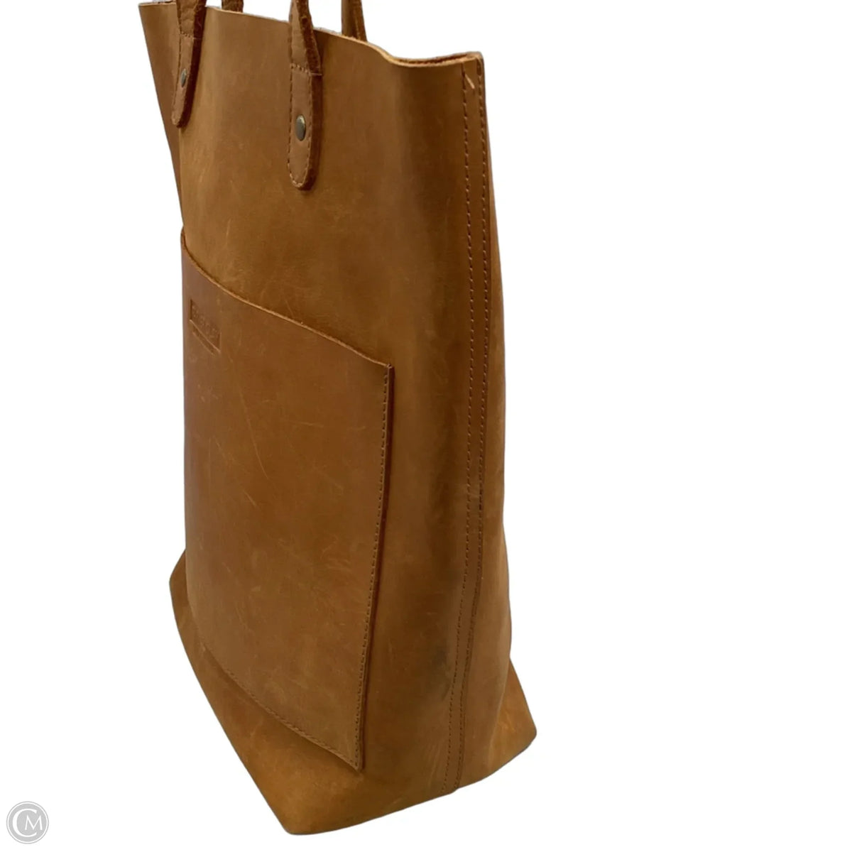 Handbag Leather By Parker Clay, Size: Large