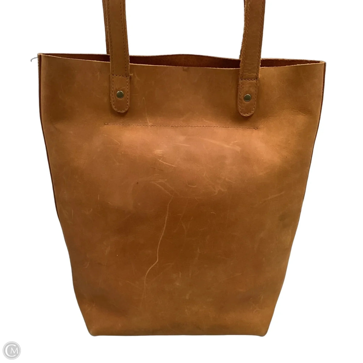 Handbag Leather By Parker Clay, Size: Large