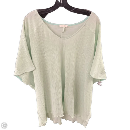 Blouse Short Sleeve By Oddi In Green, Size: 3x