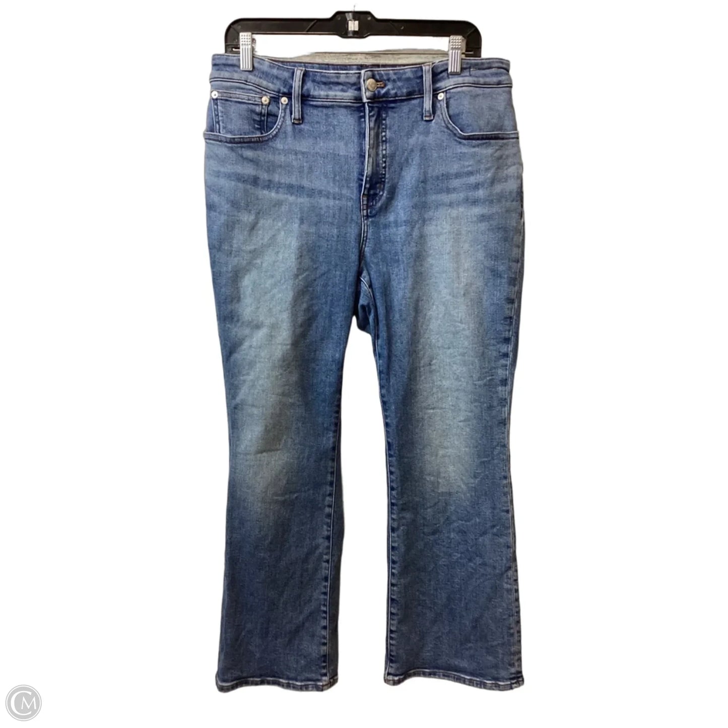 Jeans Flared By Madewell In Blue Denim, Size: 12
