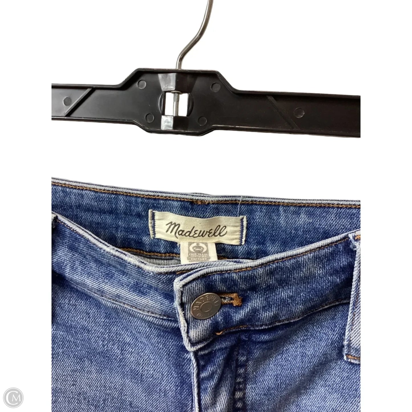 Jeans Flared By Madewell In Blue Denim, Size: 12