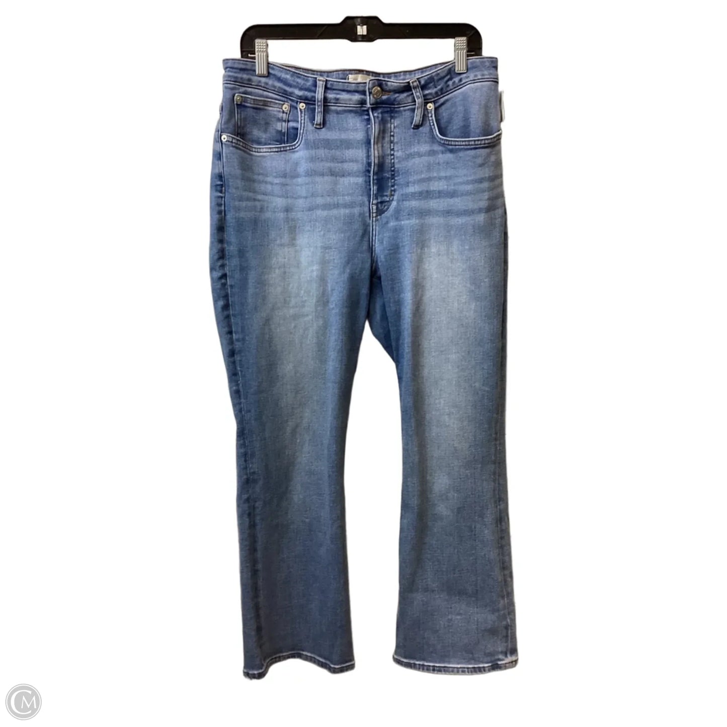 Jeans Flared By Madewell In Blue Denim, Size: 12