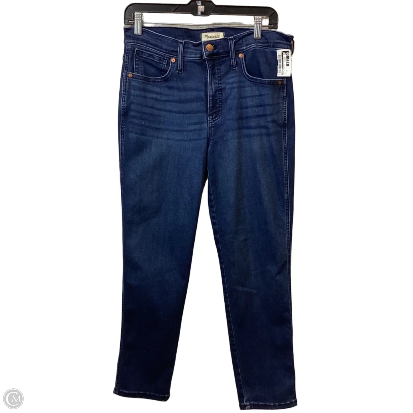 Jeans Cropped By Madewell In Blue Denim, Size: 10