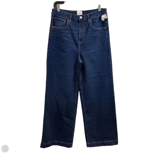 Jeans Wide Leg By Reformation In Blue Denim, Size: 10