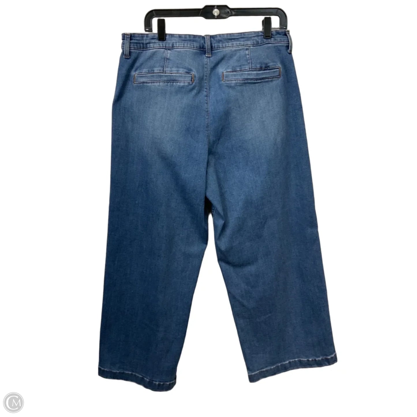 Jeans Wide Leg By Ella Moss In Blue Denim, Size: 14