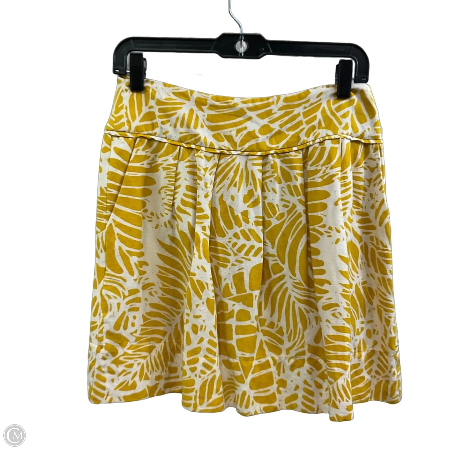 Skirt Mini & Short By Loft In Yellow, Size: 6