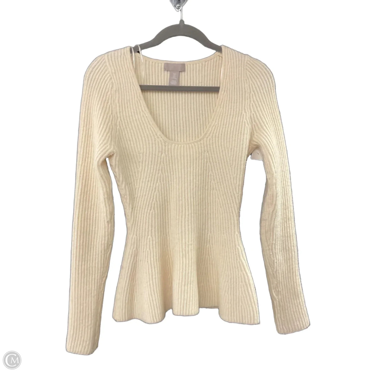 Sweater By H&m In Cream, Size: M