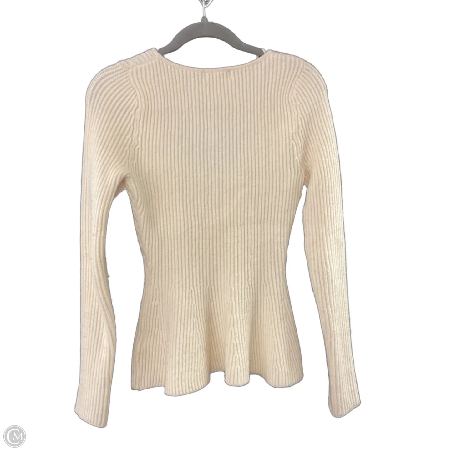 Sweater By H&m In Cream, Size: M
