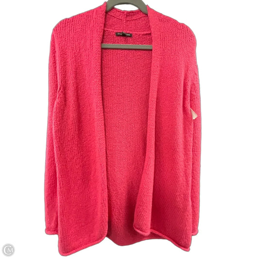 Sweater Cardigan By Eileen Fisher In Pink, Size: S