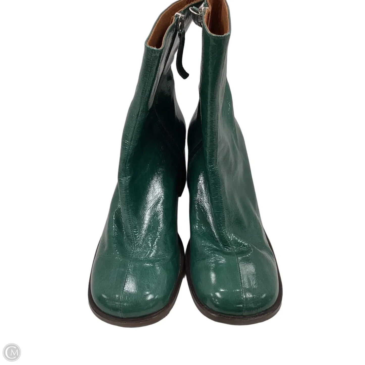 Boots Ankle Heels By Michele Lopriore In Green, Size: 10