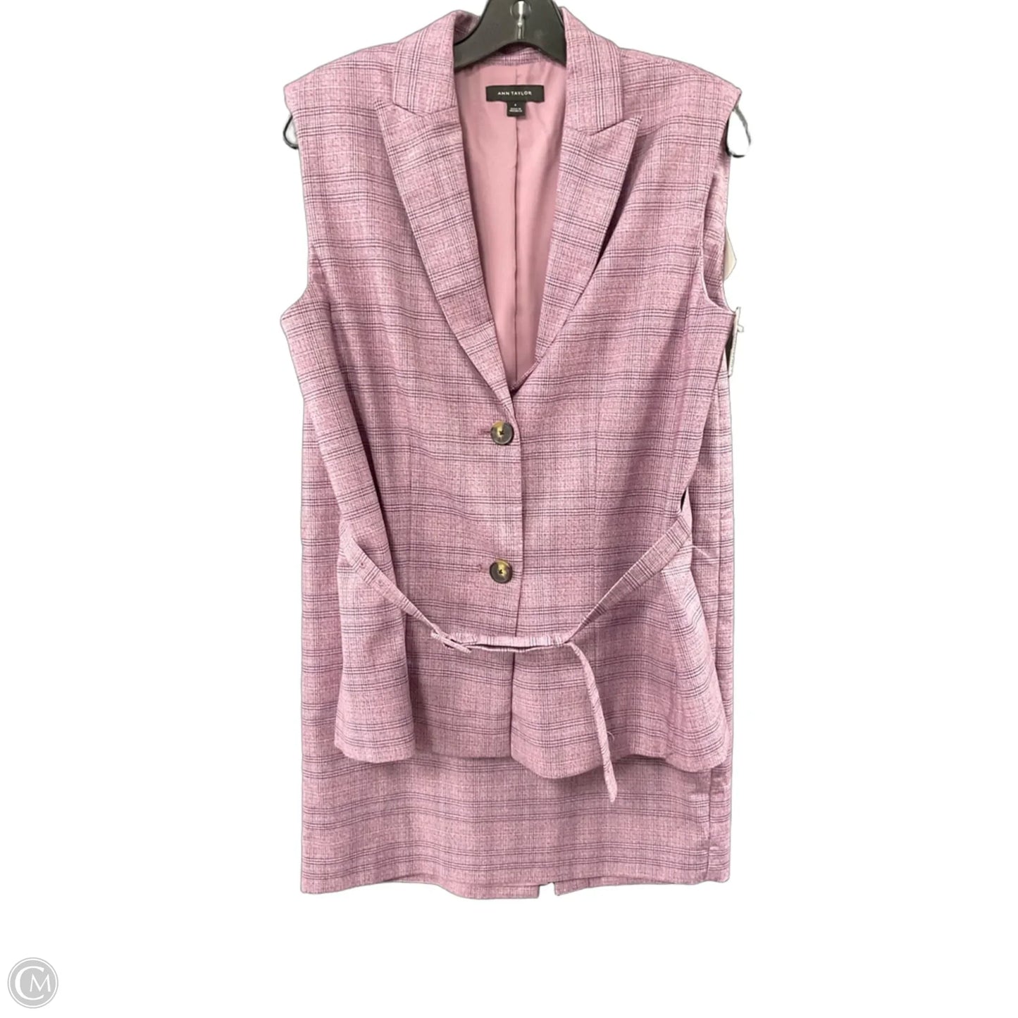 Skirt Suit 2pc By Ann Taylor In Purple, Size: 4
